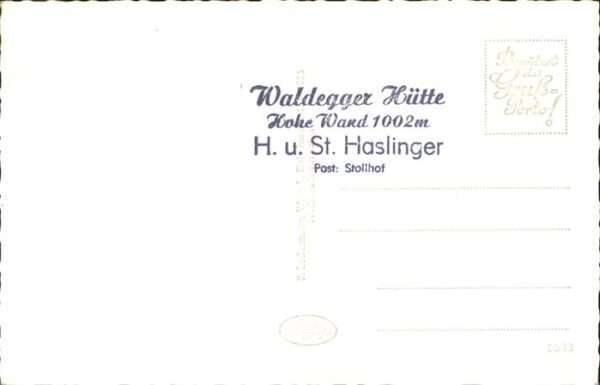 Waldeggerhuette Hohe Wand – Bild 2