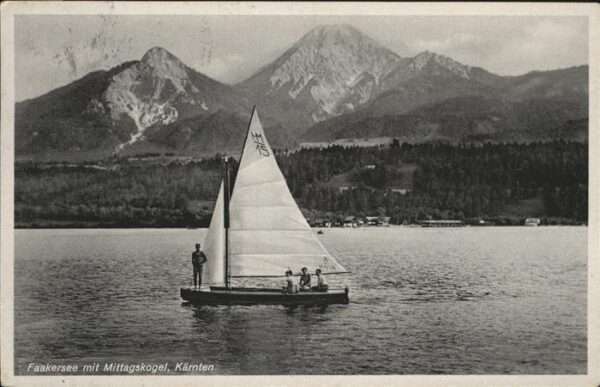 Faakersee Segelschiff Mittagskogel