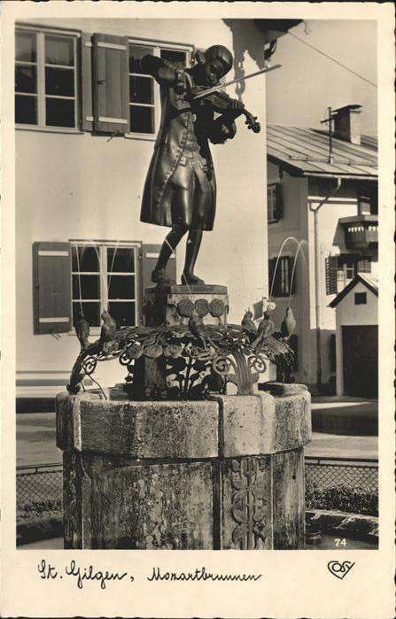 St Gilgen Salzkammergut Mozartbrunnen