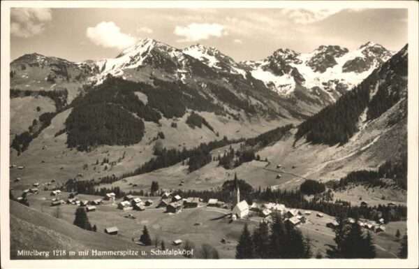 Mittelberg Kleinwalsertal Hammerspitze Schafalpköpl