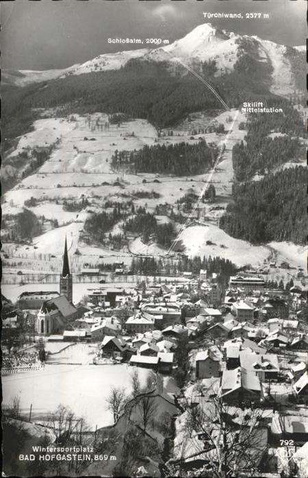 Bad Hofgastein Salzburg Skilift Schlossalm