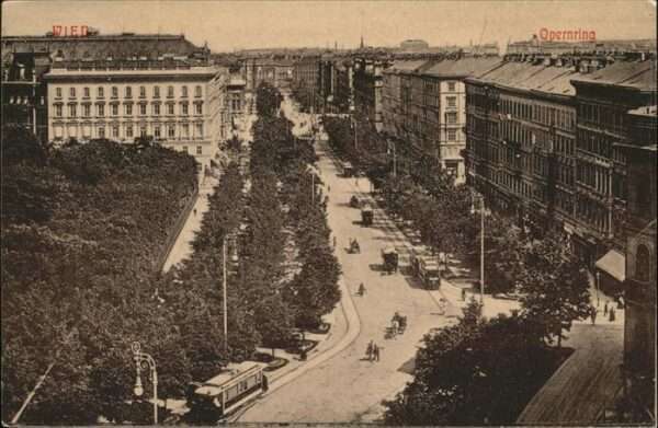 Wien Opernring Strassenbahn