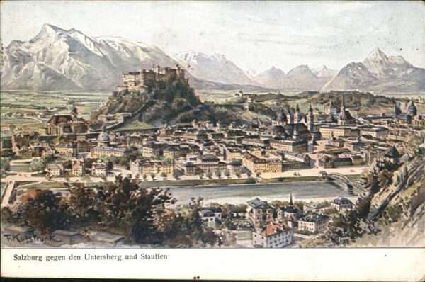Salzburg Oesterreich Untersberg Stauffen Brücke