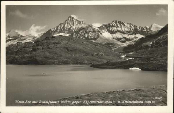 Rudolfshuette Weisssee Weiss See Kitzsteinhorn Kaprunertörl
