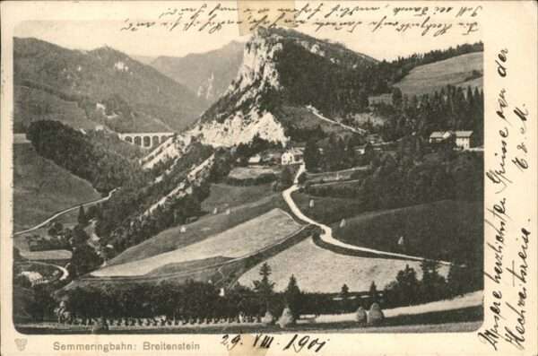 Semmering Niederoesterreich Bahn Breitenstein