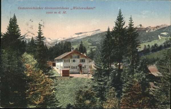 Riezlern Kleinwalsertal Vorarlberg Grenzwirtshaus Walserschanz