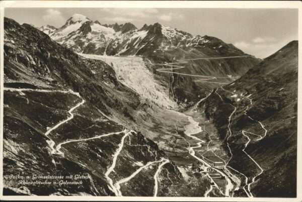 Furka Grimselstrasse Gletsch