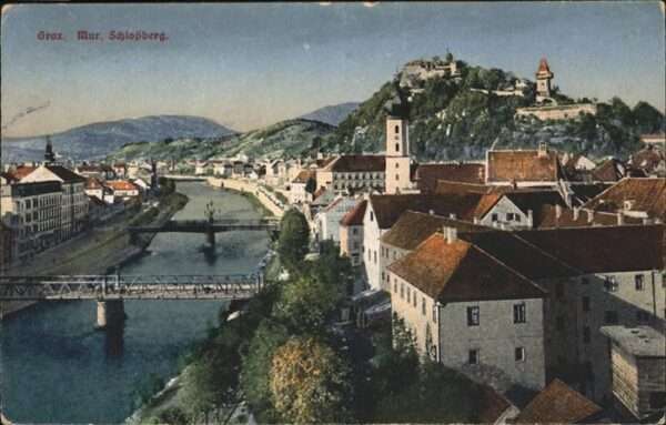 Graz Steiermark Schlossberg Brücke