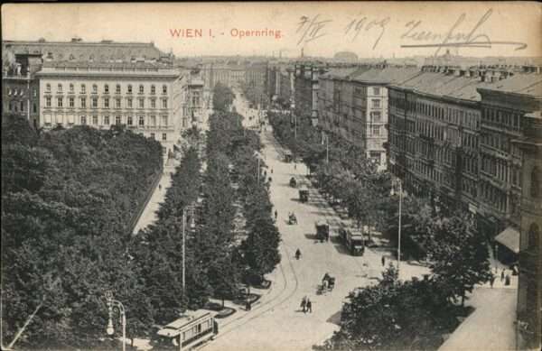 Wien Opernring Strassenbahn