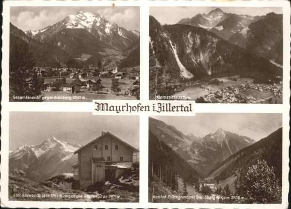 Mayrhofen Zillertal Ahornspitze Grünberg Gschösswandhütte G