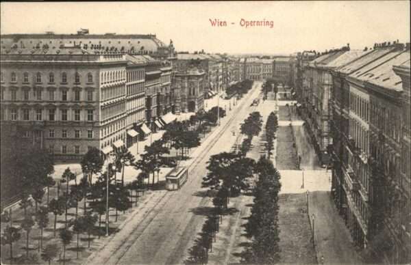 Wien Opernring Strassenbahn