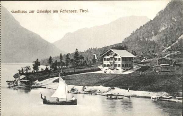 Achensee Gasthaus Gaisalpe Schiff