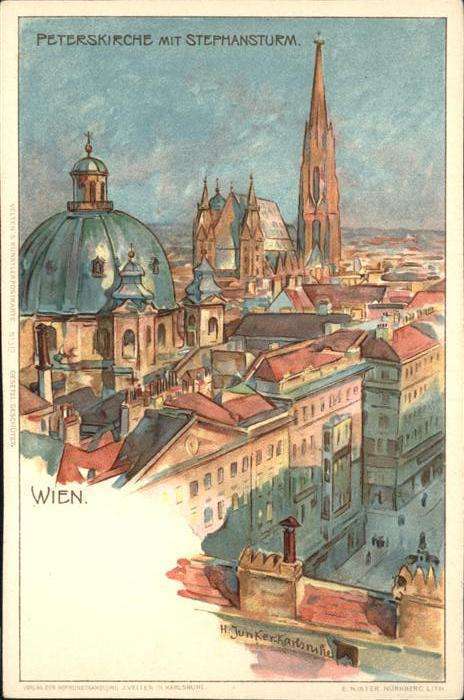 Wien Peters Kirche  Stephansthurm Künstler H