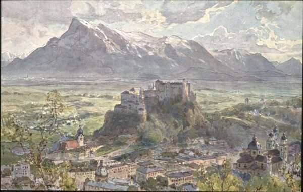 Salzburg Oesterreich Künstler Compton Untersberg