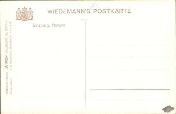 Salzburg Oesterreich Festung Wiro Nr. 2376 A – Bild 2
