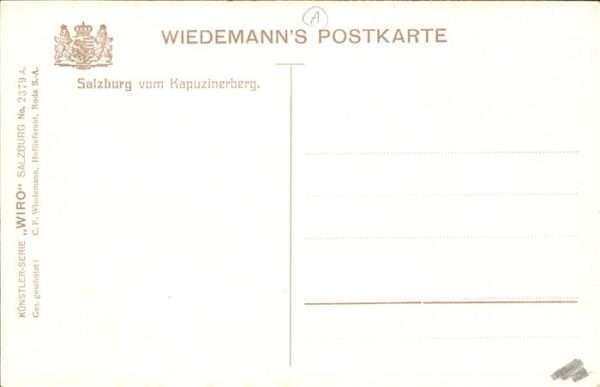 Salzburg Oesterreich Kapuzinerberg Wiro 2379 A – Bild 2