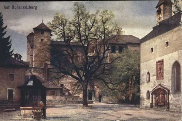 Salzburg Oesterreich Hohensalzburg Schlosshof Keutschach-Rel