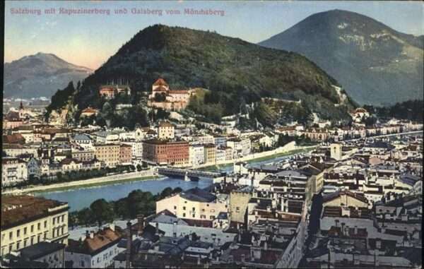 Salzburg Oesterreich Kapuzinerberg Gaisberg Mönchsberg