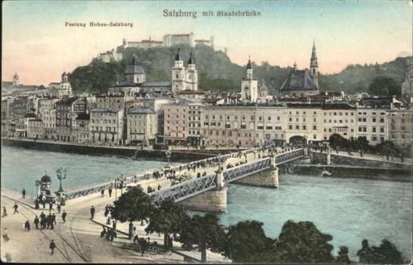 Salzburg Oesterreich Staatsbrücke