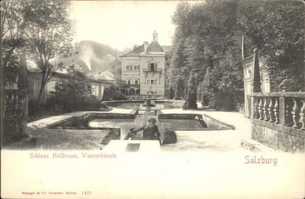 Salzburg Oesterreich Schloss Hellbrunn Wasserkünste
