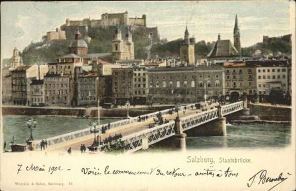 Salzburg Oesterreich Staatsbrücke