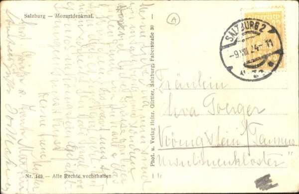 Salzburg Oesterreich Mozartdenkmal – Bild 2