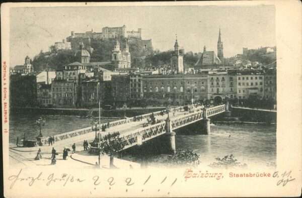 Salzburg Oesterreich Staatsbrücke