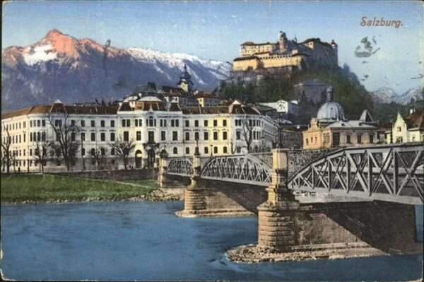 Salzburg Oesterreich Brücke