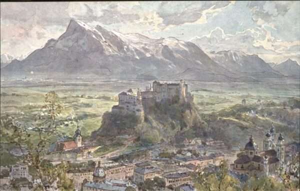 Salzburg Oesterreich Künstler Compton Untersberg