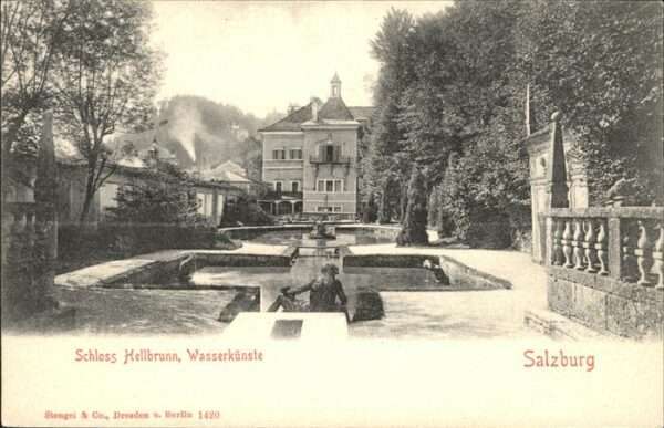 Salzburg Oesterreich Schloss Hellbrunn Wasserkünste