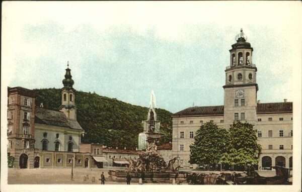 Salzburg Oesterreich Residenzplatz