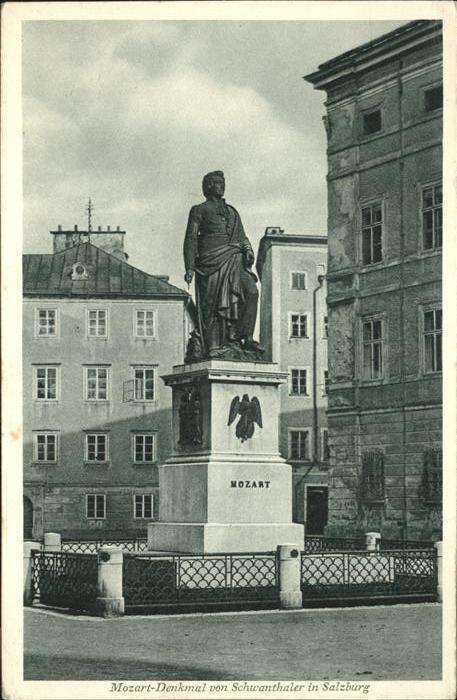 Salzburg Oesterreich Mozart Denkmal