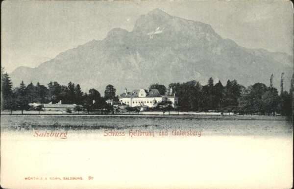 Salzburg Oesterreich Schloss Hellbrunn Untersberg