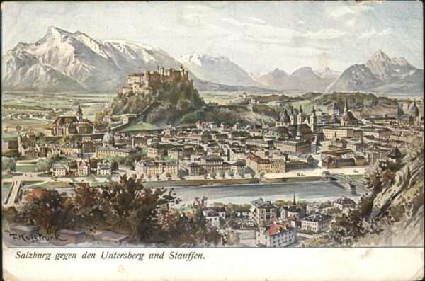 Salzburg Oesterreich Untersberg Stauffen Künstler Kulstrunk