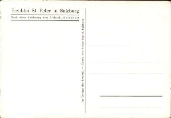 Salzburg Oesterreich Erzabtei St Peter Künstler Bandian Stif – Bild 2