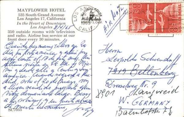 Los Angeles California Mayflower Hotel – Bild 2