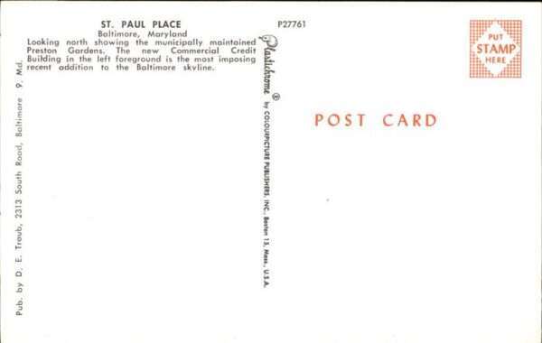 Baltimore Maryland St. Paul Place – Bild 2