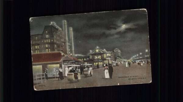 Atlantic City New Jersey Boardwalk at night