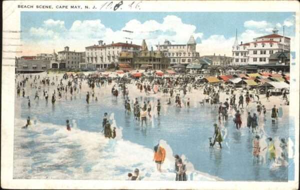 Cape May Beach Scene