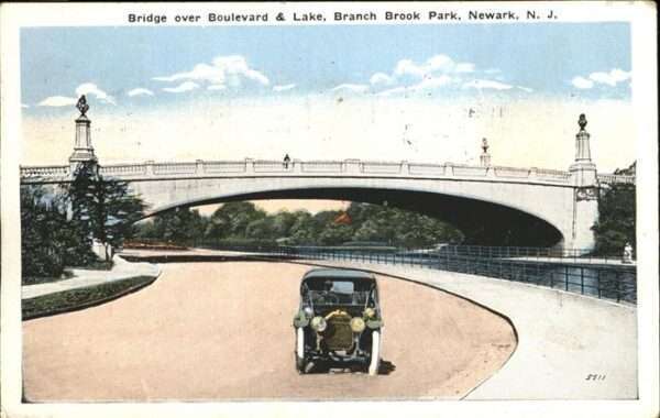 Newark New Jersey Bridge over Boulevard
Branch Brook Par