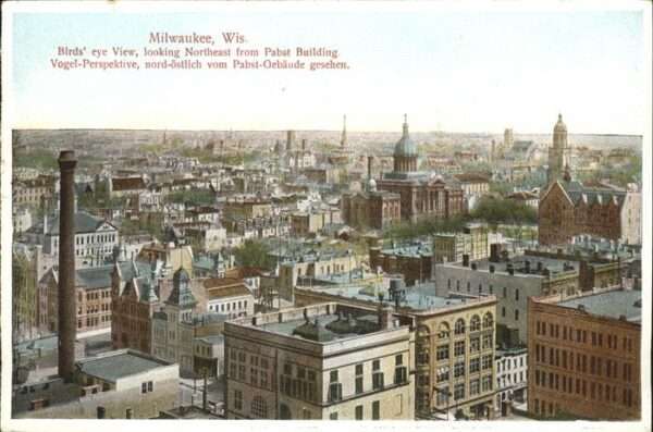 Milwaukee Wisconsin Bird`s Eye View