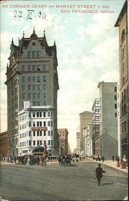 San Francisco California Corner Geary
Market Street