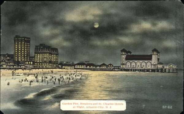 Atlantic City New Jersey Garden Pier Breakers and St. Charles Ho