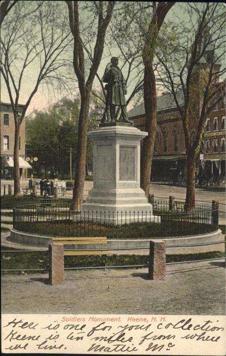 Keene New Hampshire Soldiers Monument