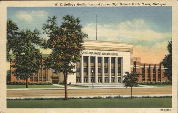 Battle Creek Michigan Junior High School Kellogg Auditorium
