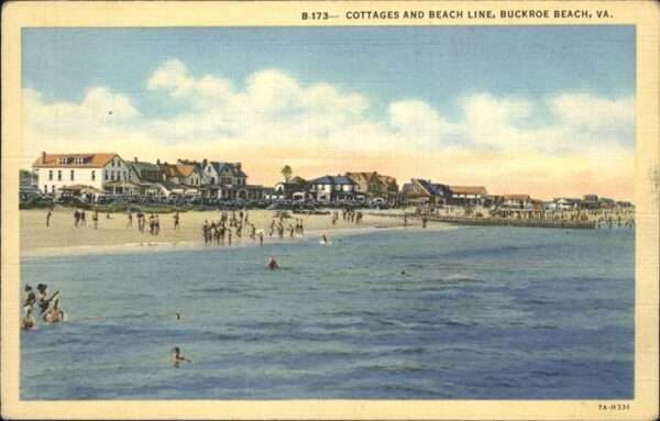 Buckroe Beach Cottages Beach Line
