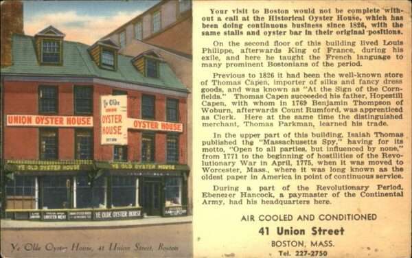 Boston Massachusetts Oyster House