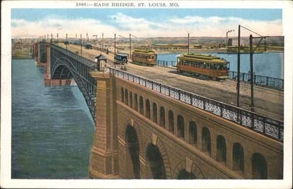 St Louis Missouri Eads Bridge Straßenbahn