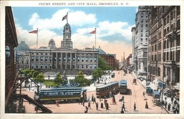 Brooklyn New York Court Street Straßenbahn