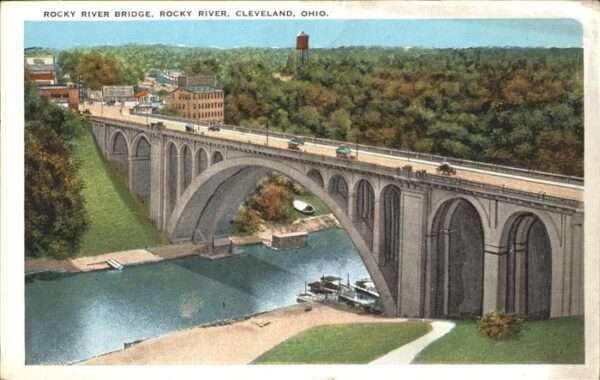 Cleveland Ohio Rocky River Bridge